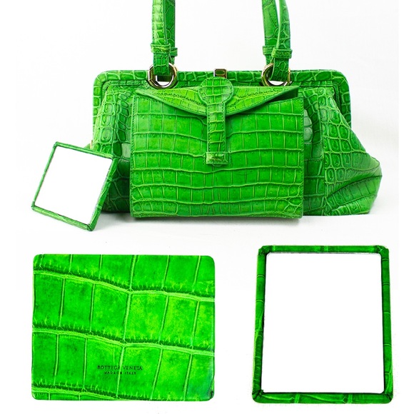 BOTTEGA VENETA SPECIAL EDITION ALLIGATOR HANDBAG - Picture 8 of 11